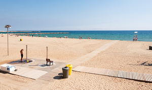 Imatge de la platja de Barcelona