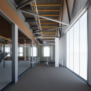 Render vista interior de l'edifici