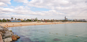 Imatge de la platja de Barcelona