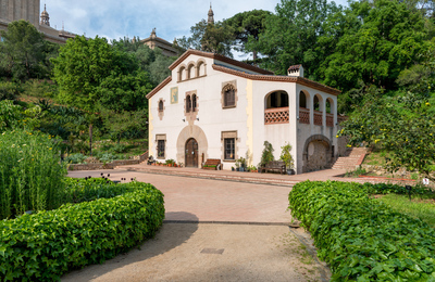 Vista de l'era amb la Masia al fons