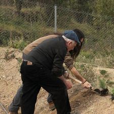 Treballant a les noves parcel·les