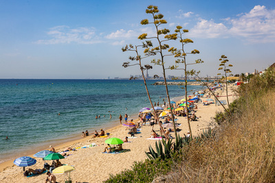 Imatge de la platja de Montgat