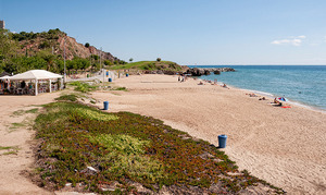 Imatge de la platja de Montgat