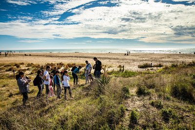 Una activitat a la platja del Baixador