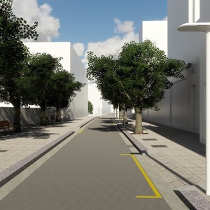 Render vista interior carrer