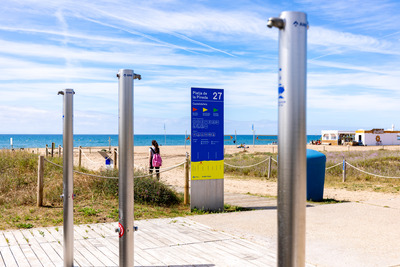 Imatge de la platja de Castelldefels