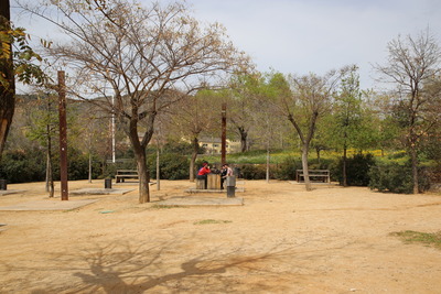 Una de les zones d'esbarjo del parc