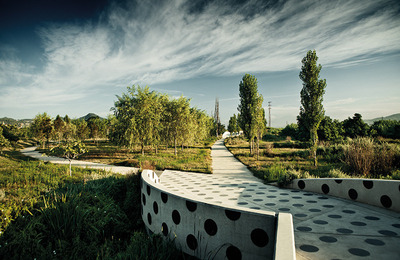 Accessos al parc fluvial de Sant Boi de Llobregat