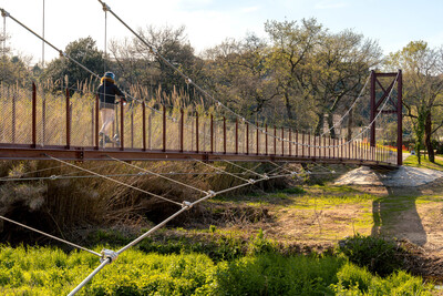 Vista de la passarel·la acabada