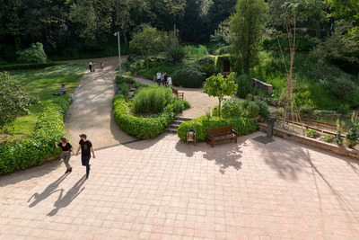 Vista elevada del parc