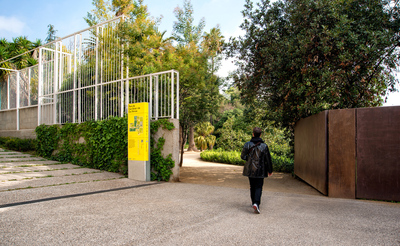 Senyalització en diferents punts del parc