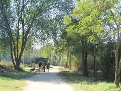 Grup de persones passeja per un camí
