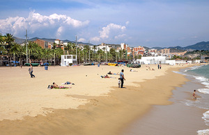 Imatge de la platja de Badalona