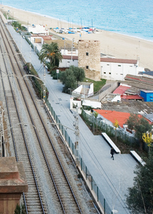Vista aèria del passeig marítim