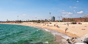 Imatge de la platja de Barcelona