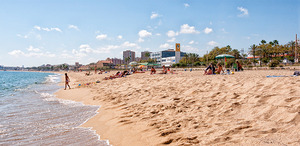 Imatge de la platja de Badalona