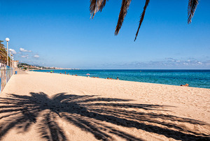 Imatge de la platja de Badalona