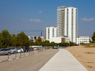 Camí provisional d'accés al Parc Riu Llobregat