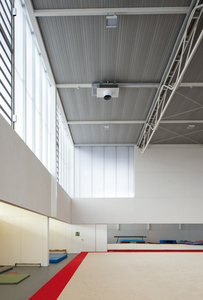 Imatge general de la sala per a la pràctica de la gimnàstica rítmica