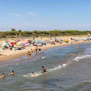 Imatge de la platja de Viladecans