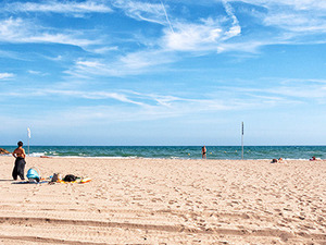 Imatge de la platja de Viladecans