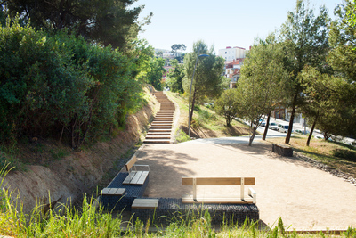 Vista dels nous accessos del parc