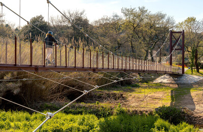 Vista de la passarel·la acabada
