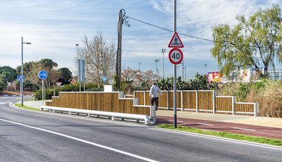 Zona de vianants i bicicletes