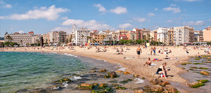 Imatge de la platja de Barcelona