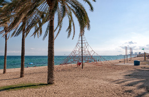 Imatge de la platja de Badalona