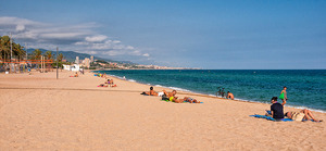 Imatge de la platja de Badalona