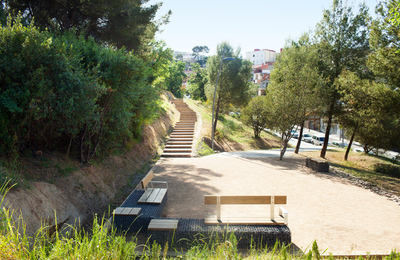 Vista dels nous accessos del parc