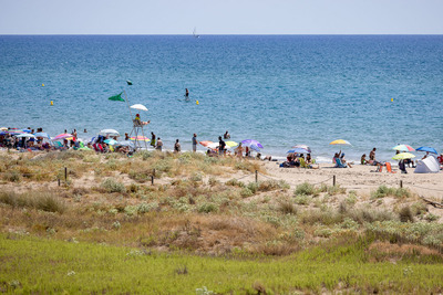 Imatge de la platja de Castelldefels