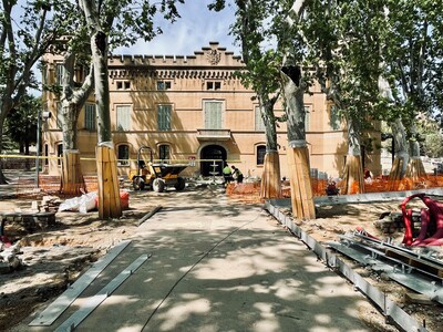 Procés constructiu dels diferents espais del parc