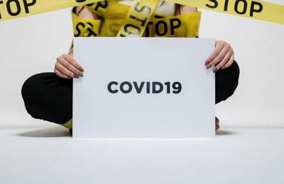 Imatge cartell stop COVID