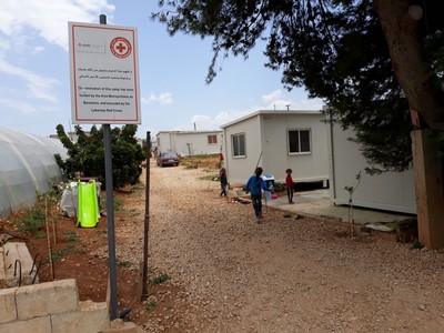 Cases prefabricades del camp de refugiats