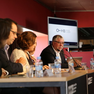 Antonio Balmón, vicepresident executiu de l'AMB, parla durant la presentació