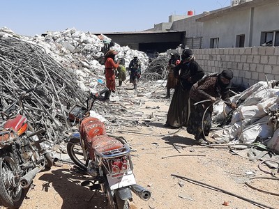 Recollida de residus a la regió de Jazeera