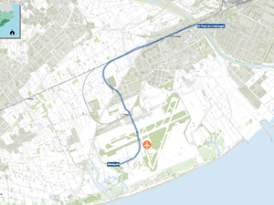 Mapa amb el nou accés ferroviari a l'aeroport