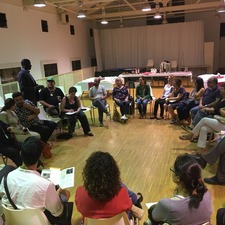 Participants en la trobada Ciutats defensores dels drets humans