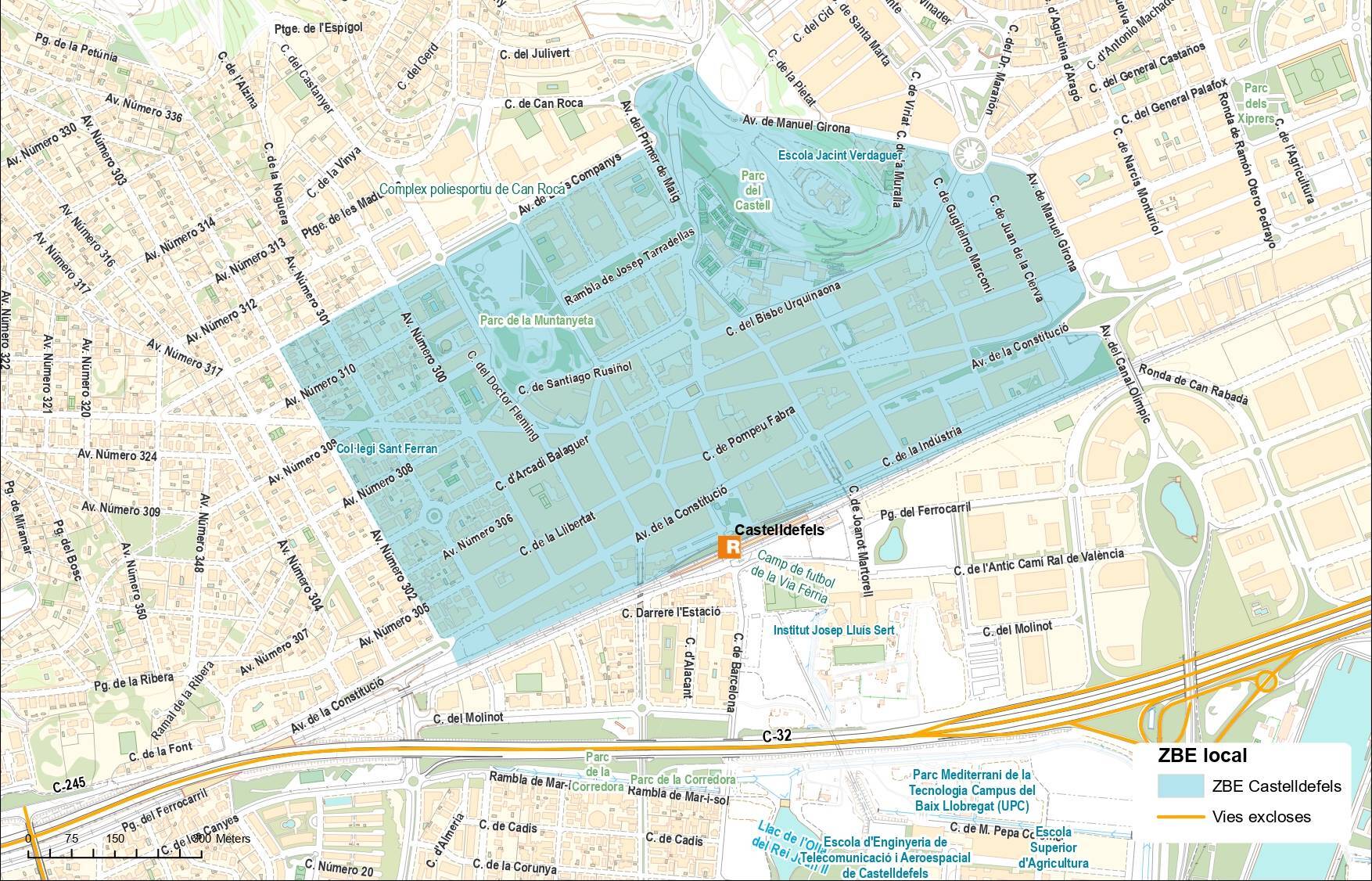 Mapa de la ZBE