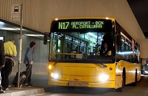 Línia N17 operant des de l'Aeroport de Barcelona