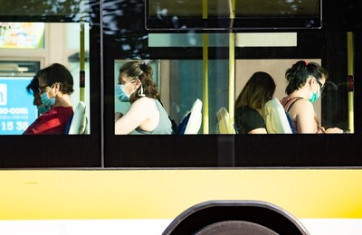Viatgers en un autobús