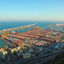 Imatge del port de Barcelona