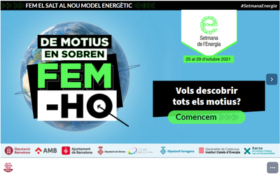 Captura de pantalla de la portada del portal interactiu