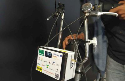 Nanosensor instal·lat en una bicicleta