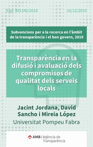 Transparència en la difusió i avaluació dels compromisos de qualitat dels serveis locals