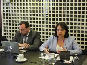 Sònia Recasens, vicepresidenta de Desenvolupament Econòmic i Jordi Lahora, director del programa