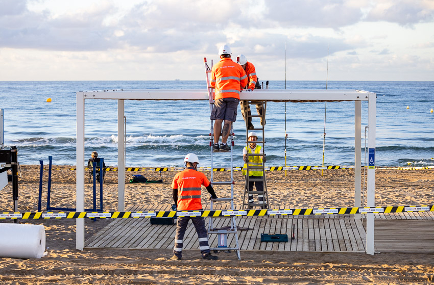Desmuntatge d'una pèrgola