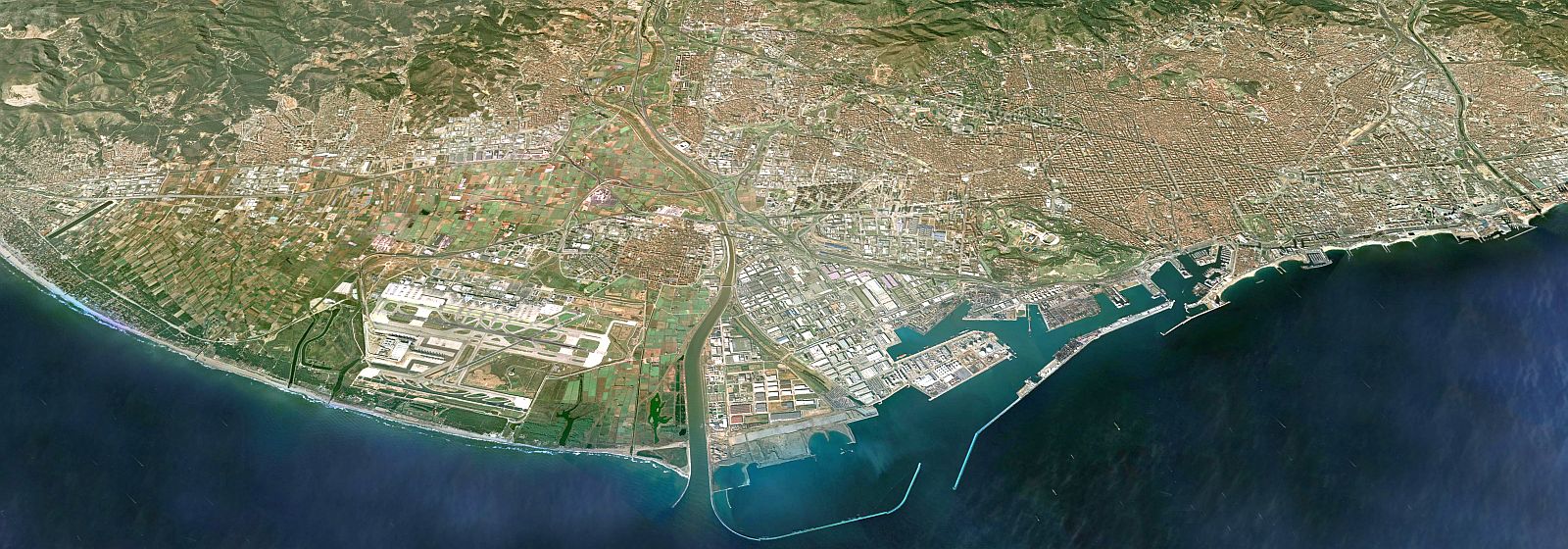 imatge global de l'àrea metropolitana de Barcelona